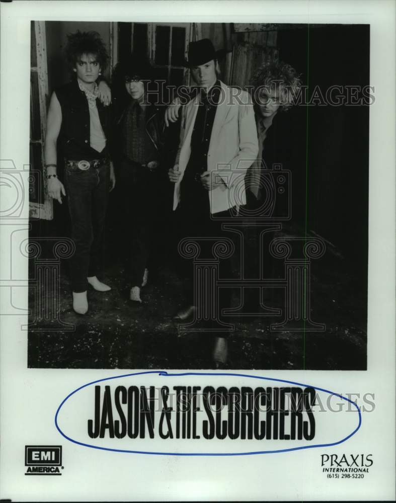 1987 Press Photo Members of the band Jason and The Scorchers - hcp07878- Historic Images