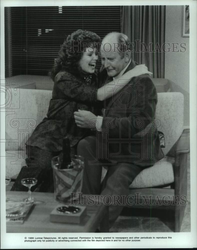 1986 Press Photo Gail Edwards, Richard Stahl - &quot;The Dot &amp; Howard Show&quot;- Historic Images