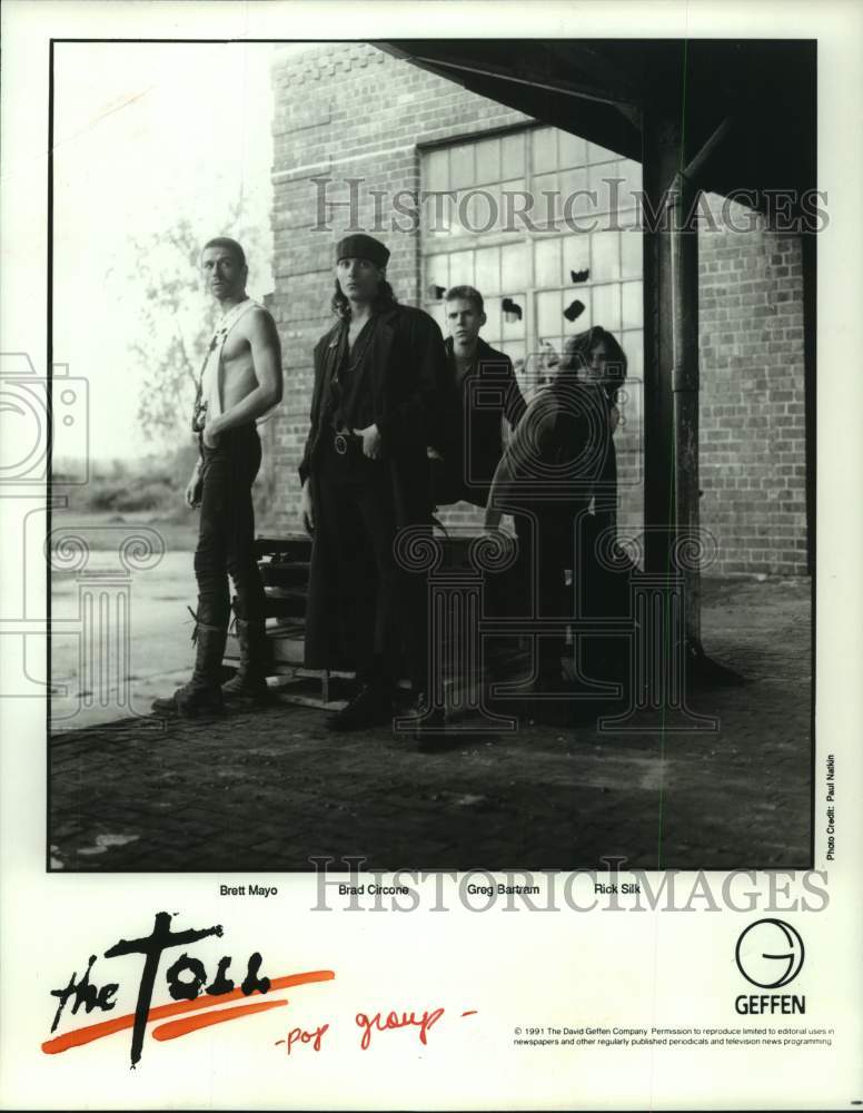 1991 Press Photo The Toll: Brett Mayo, Brad Circone, Greg Bartram, Rick Silk- Historic Images