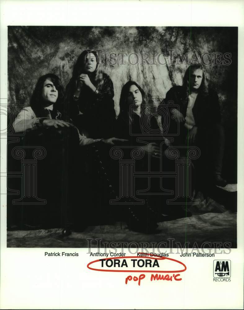 1992 Press Photo Tora Tora - American hard rock band - hcp07897- Historic Images