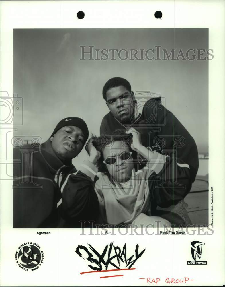 1997 Press Photo 3X Krazy rap group, Agerman, Bart, Keek Tha Sneak - hcp07904- Historic Images