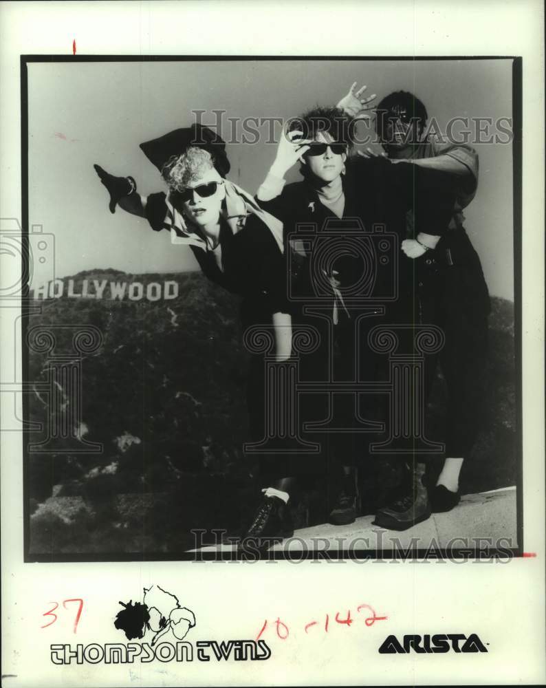 1984 Press Photo Pop music group the Thompson Twins - hcp07925- Historic Images