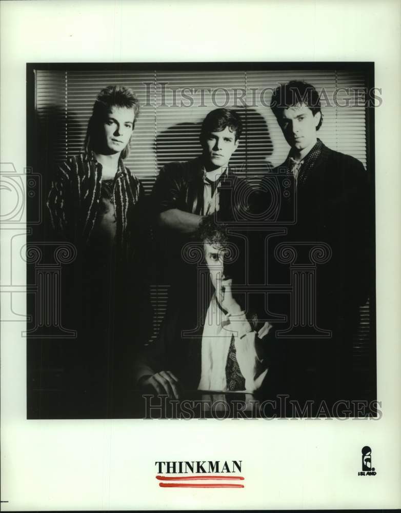 1986 Press Photo Members of the band Thinkman - hcp07936- Historic Images