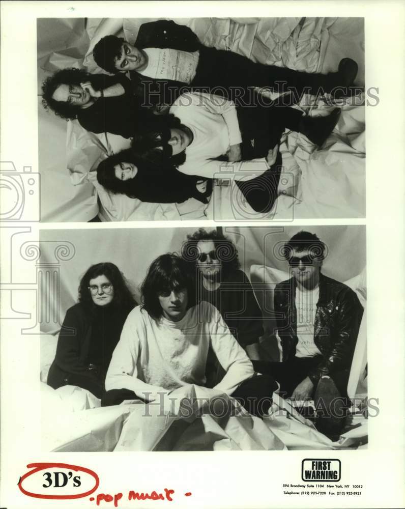 1982 Press Photo The rock band 3D&#39;s - hcp07947- Historic Images