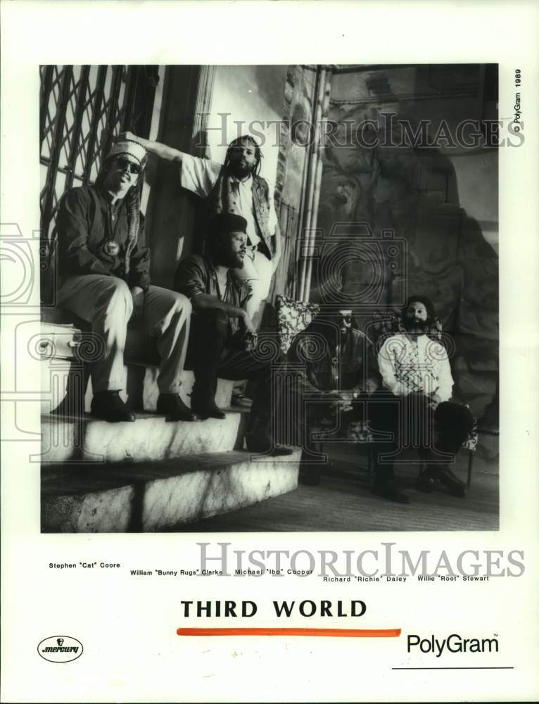 1989 Press Photo Jamaican Reggae Band &quot;Third World&quot; - hcp07974- Historic Images