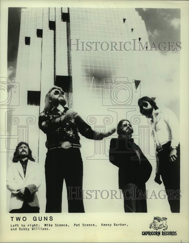 1981 Press Photo Members of the pop music group Two Guns - hcp07989- Historic Images