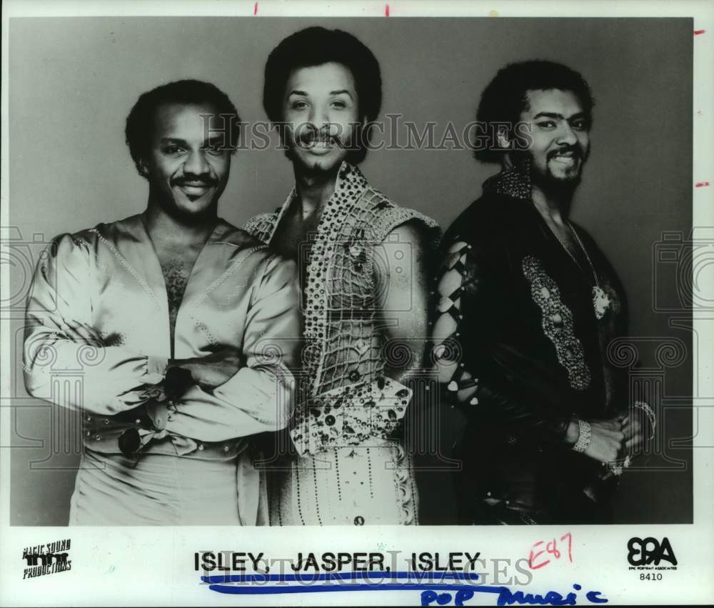 1986 Press Photo Members of the pop music group Isley, Jasper, Isley - hcp08028- Historic Images