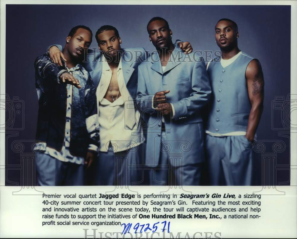 2001 Press Photo Members of the vocal quartet Jagged Edge - hcp08045- Historic Images