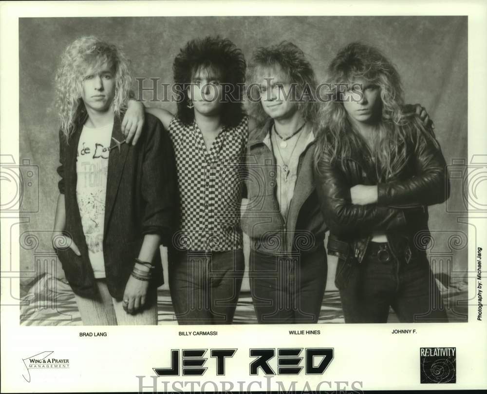 1990 Press Photo Music Group &quot;Jet Red&quot; - hcp08058- Historic Images