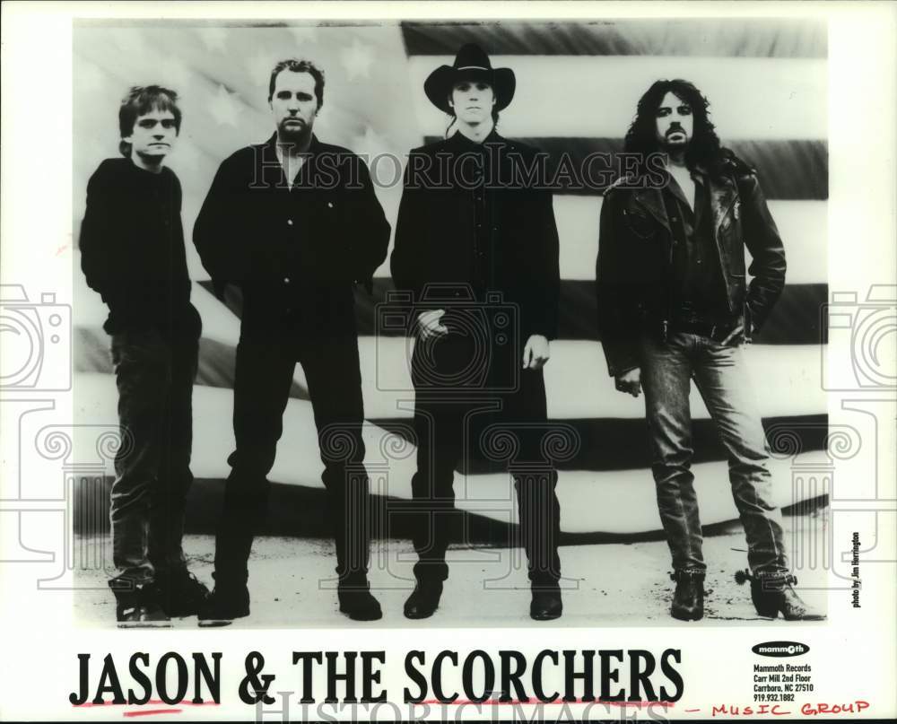 1995 Press Photo Pop Music Group &quot;Jason and the Scorchers&quot; - hcp08074- Historic Images