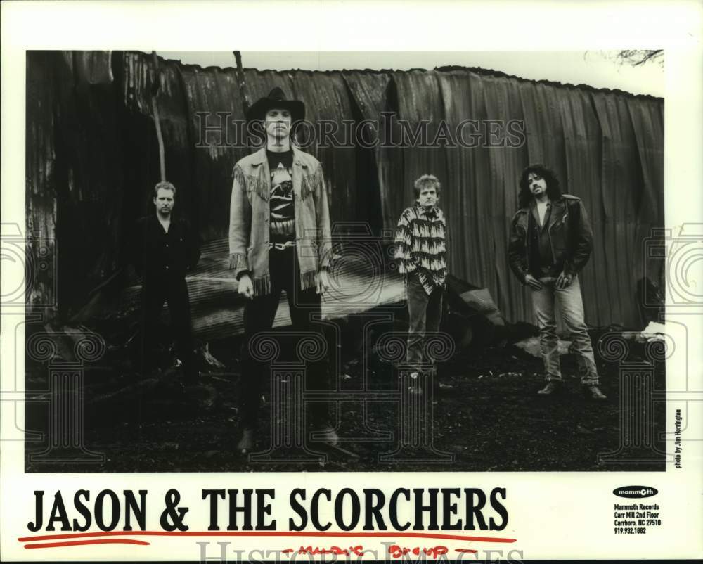 1995 Press Photo Pop Music Group &quot;Jason and the Scorchers&quot; - hcp08075- Historic Images