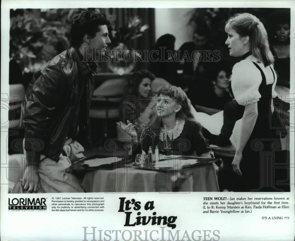 1987 Press Photo Scene on &quot;It&#39;s a Living&quot; TV Show - hcp08098- Historic Images