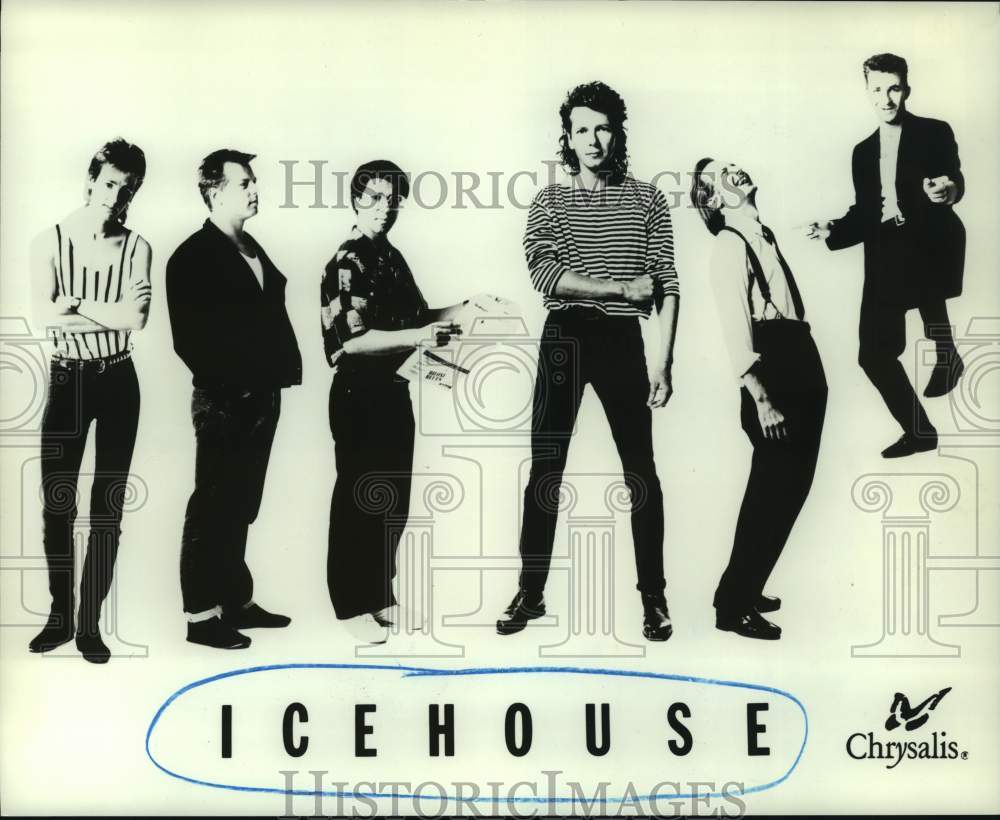 1987 Press Photo Music Group &quot;Icehouse&quot; - hcp08107- Historic Images