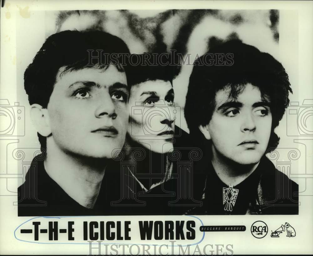 1987 Press Photo Music Group &quot;The Icicle Works&quot; - hcp08108- Historic Images