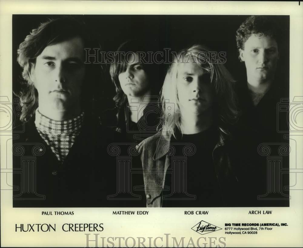 1987 Press Photo Rock Music Group &quot;The Huxton Creepers&quot; - hcp08119- Historic Images