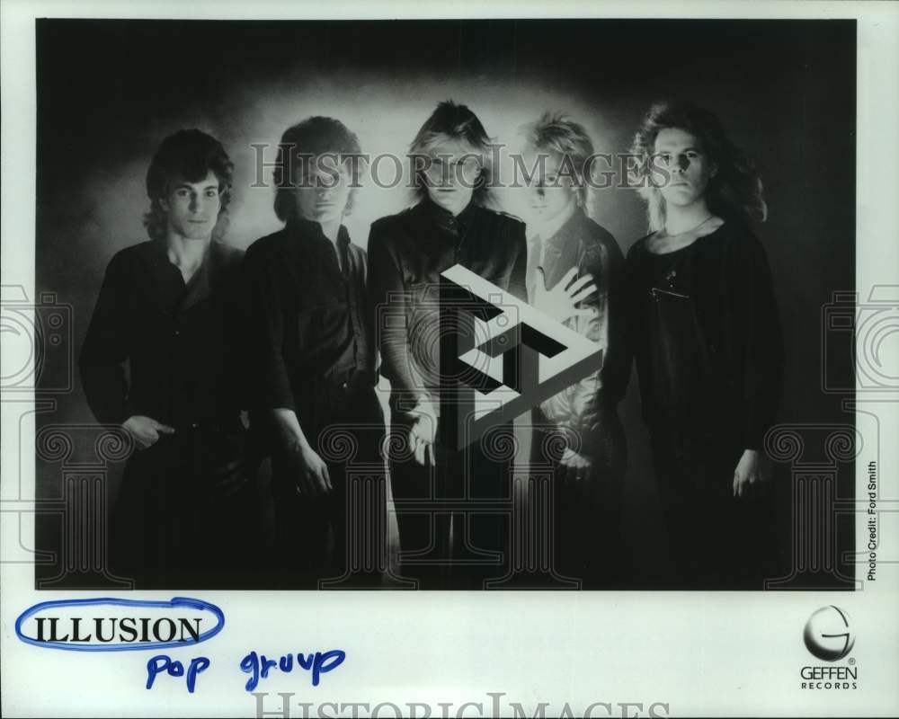 1986 Press Photo Pop Group &quot;Illusion&quot; - hcp08127- Historic Images