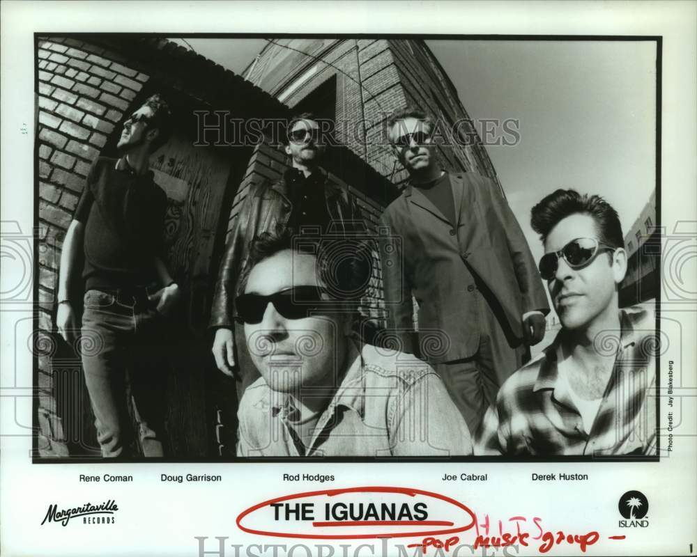 1997 Press Photo Members of the pop music group The Iguanas - hcp08132- Historic Images