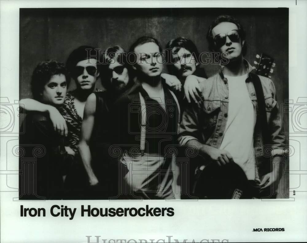 1981 Press Photo Pop Music Group &quot;Iron City Houserockers&quot; - hcp08155- Historic Images