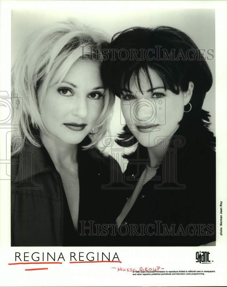 1996 Press Photo Members of the music group Regina Regina - hcp08179- Historic Images