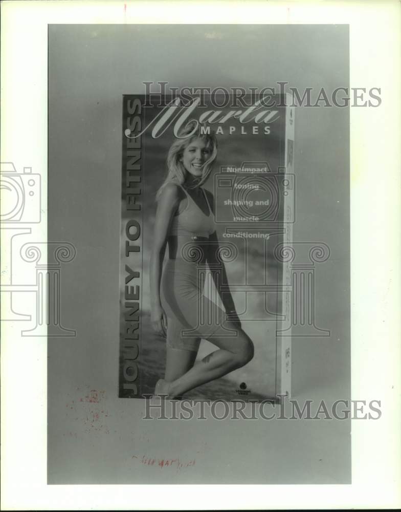 1993 Press Photo Cover of the Marla Maples exercise book - hcp08206- Historic Images