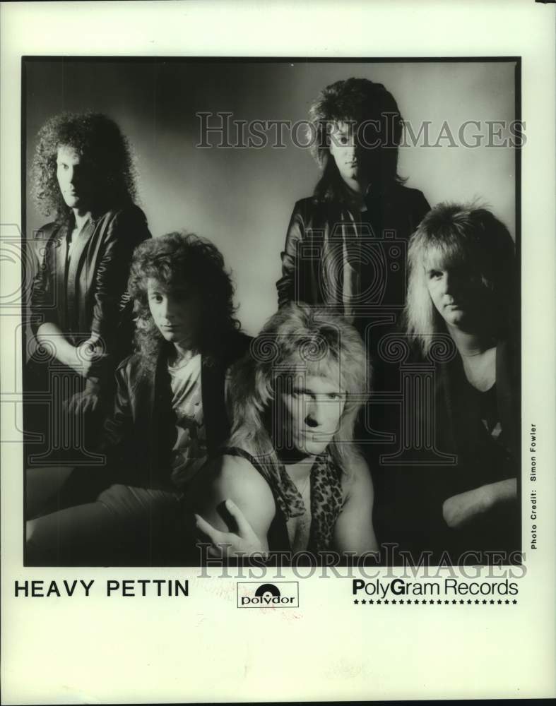 1985 Press Photo Members of the music group Heavy Pettin - hcp08232- Historic Images
