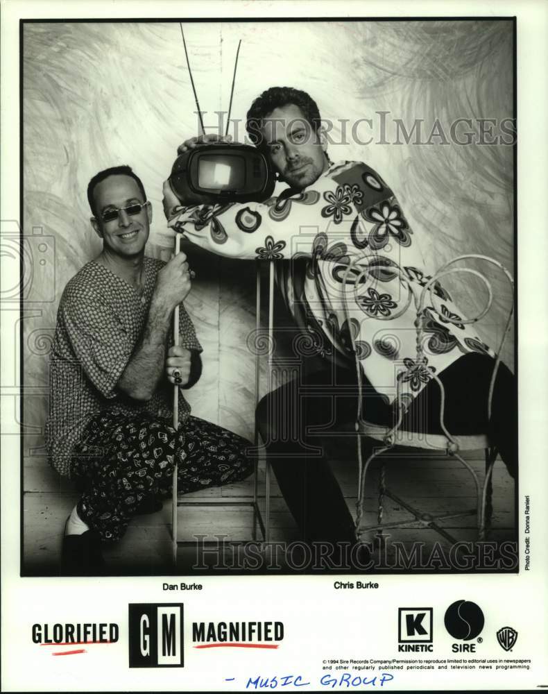 1994 Press Photo Dan Burke, Chris Burke of Glorified Magnified music group- Historic Images