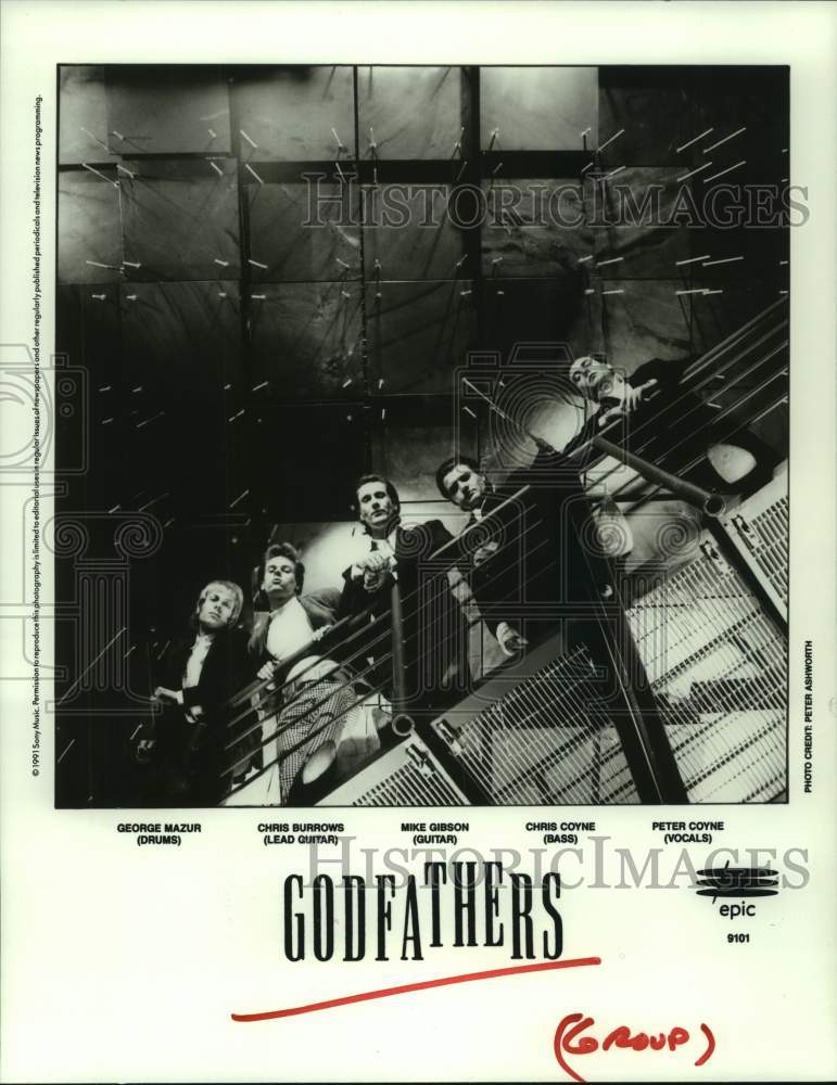 1991 Press Photo The rock band Godfathers - hcp08245- Historic Images