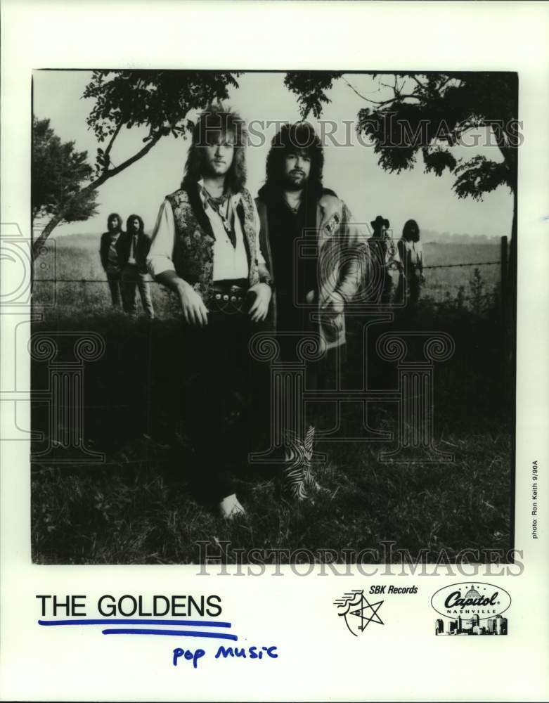 1990 Press Photo The Goldens rock band - hcp08247- Historic Images