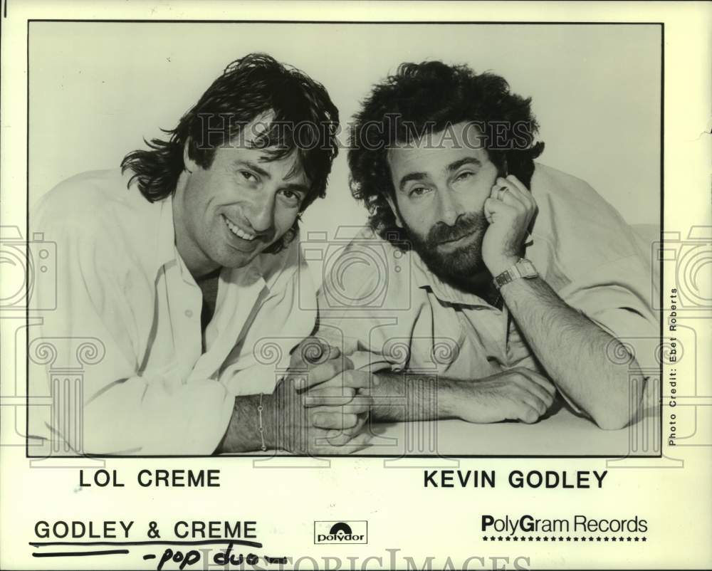 1985 Press Photo Godley &amp; Creme Pop Duo - hcp08328- Historic Images