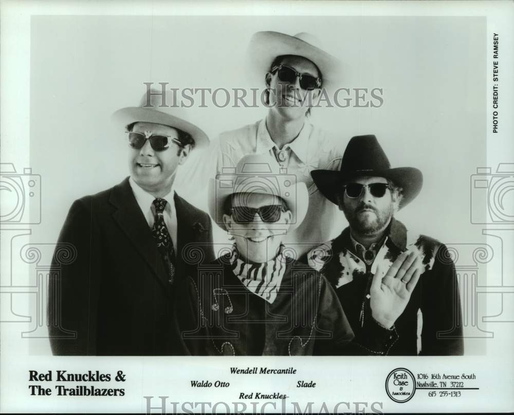 1990 Press Photo Red Knuckles &amp; The Trailblazers music group - hcp08374- Historic Images