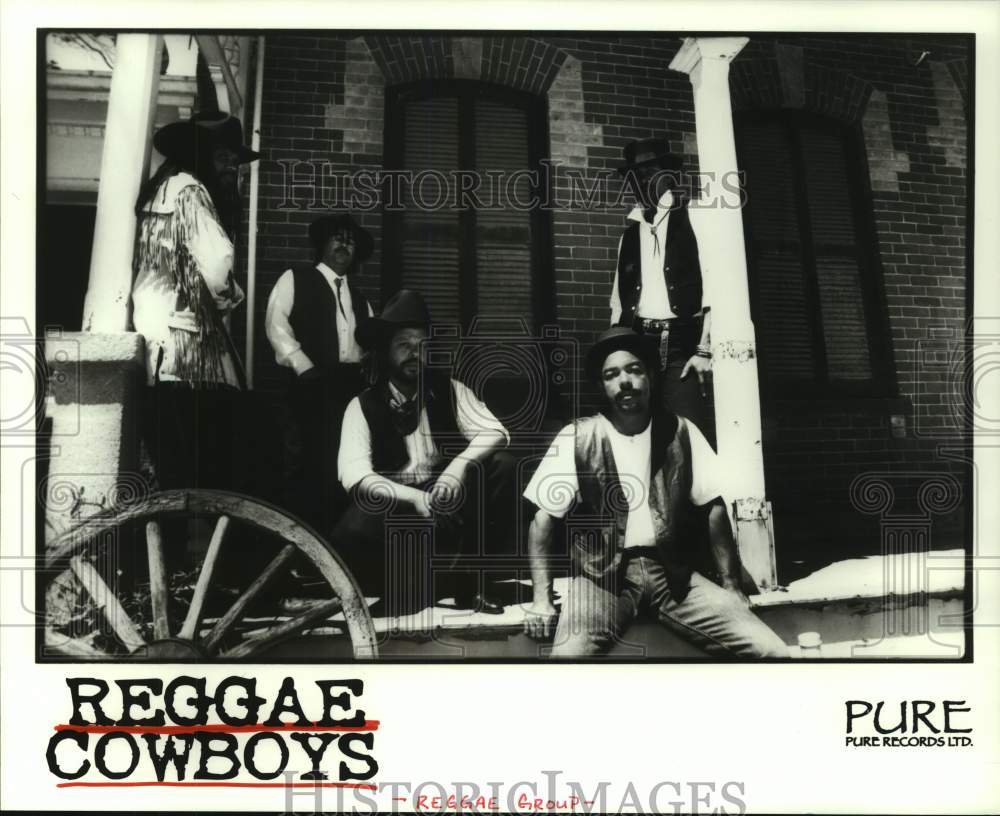 1997 Press Photo Members of the musical group &quot;Reggae Cowboys&quot; - hcp08392- Historic Images