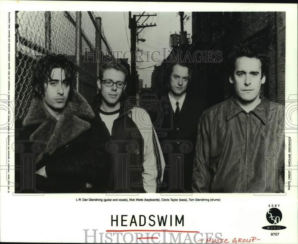 1998 Press Photo Headswim - English alternative rock band - hcp08412- Historic Images