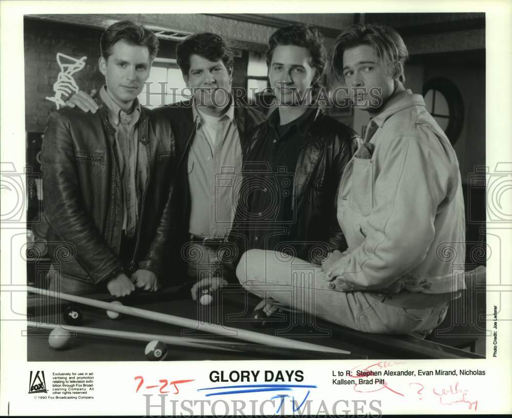 1990 Press Photo Cast of Glory Days on FOX - hcp08436- Historic Images