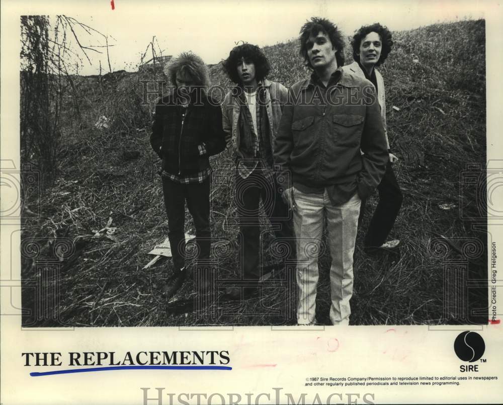 1987 Press Photo Members of the musical group &quot;The Replacements&quot; - hcp08449- Historic Images