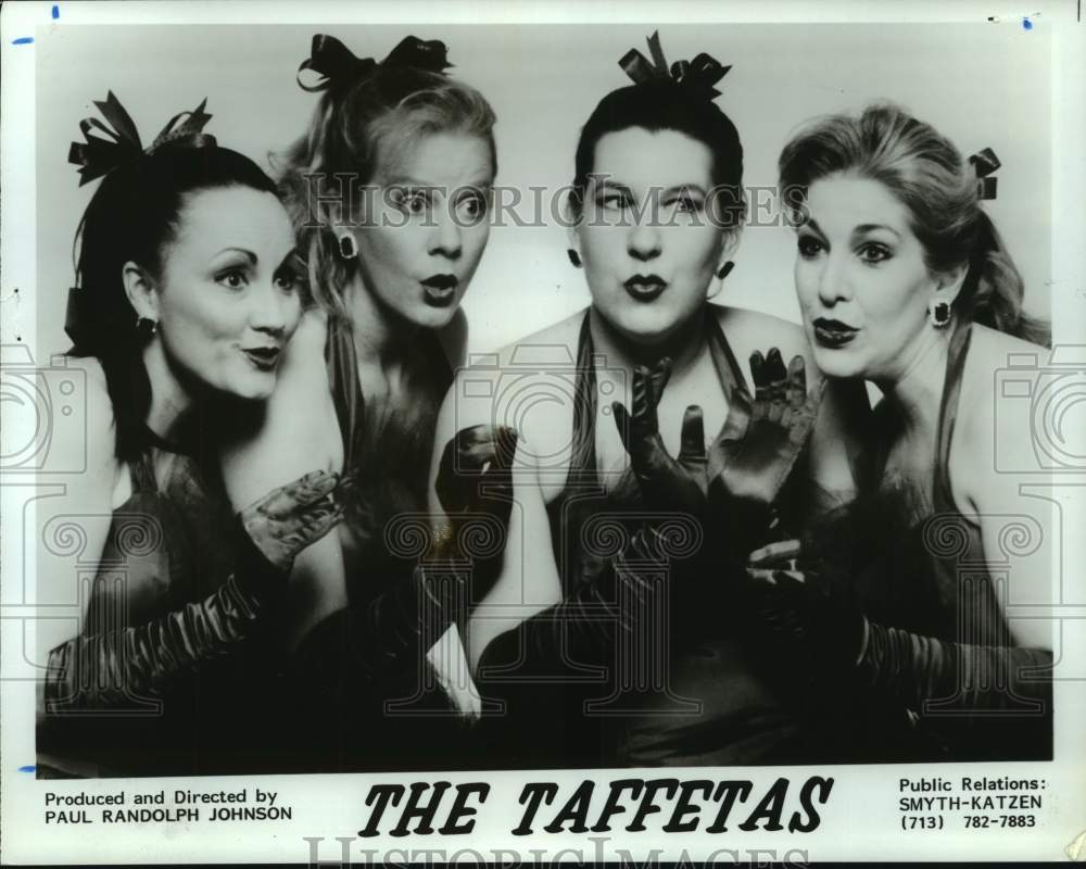 1990 Press Photo Members of the musical group &quot;The Taffetas&quot; - hcp08454- Historic Images