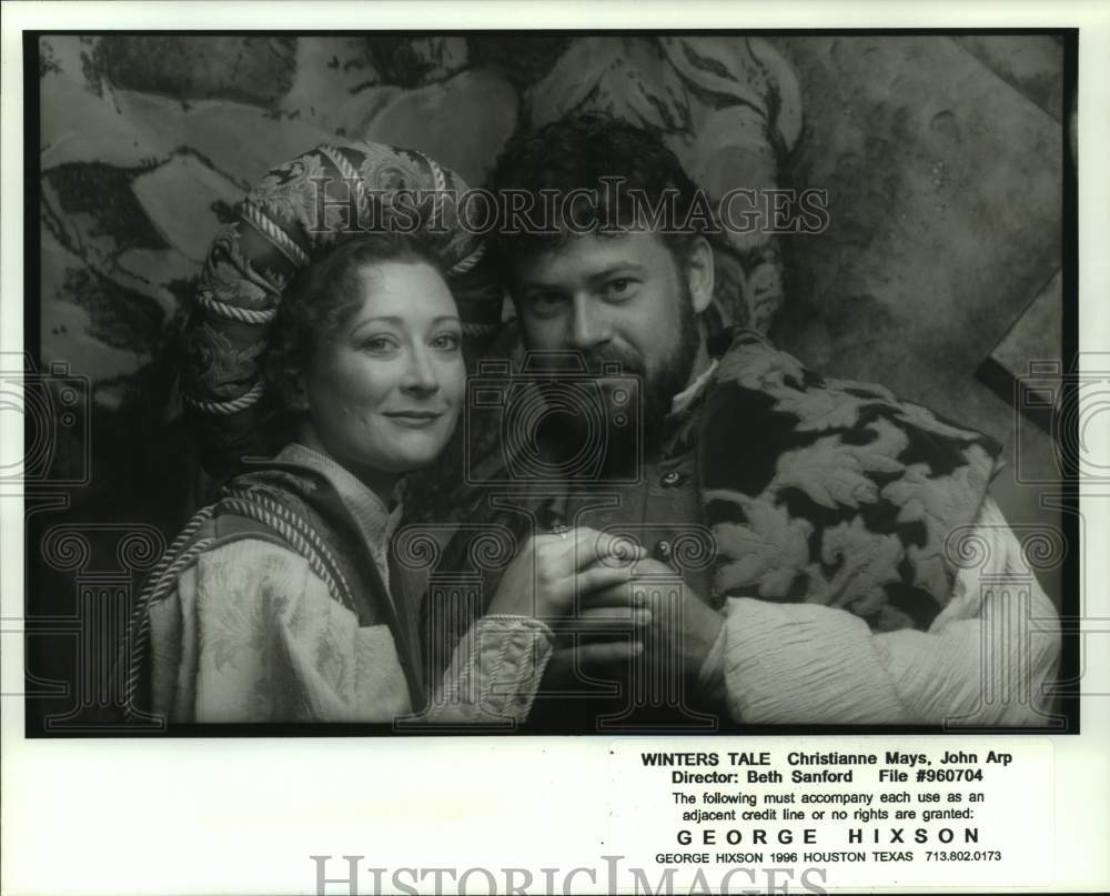 1996 Press Photo The Houston Shakespeare Festival presents The Winter&#39;s Tale- Historic Images