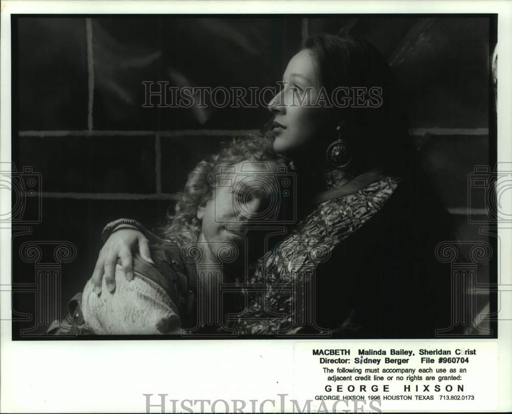 1996 Press Photo The Houston Shakespeare Festival presents Macbeth - hcp08458- Historic Images