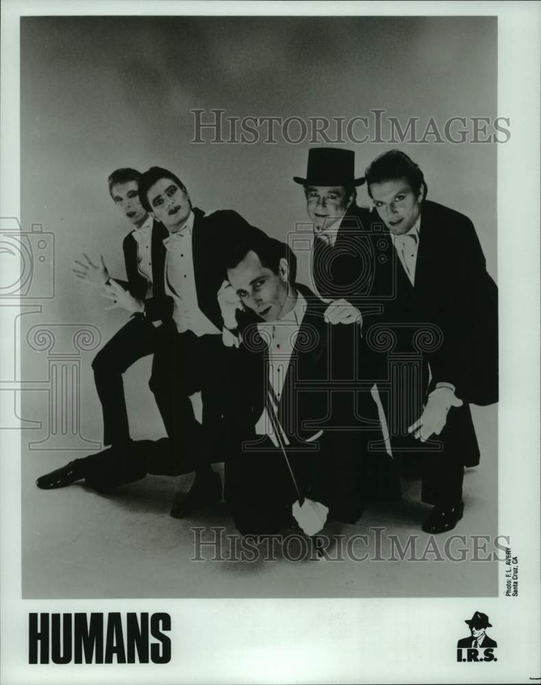 1984 Press Photo Members of the musical group "Humans" - hcp08514- Historic Images