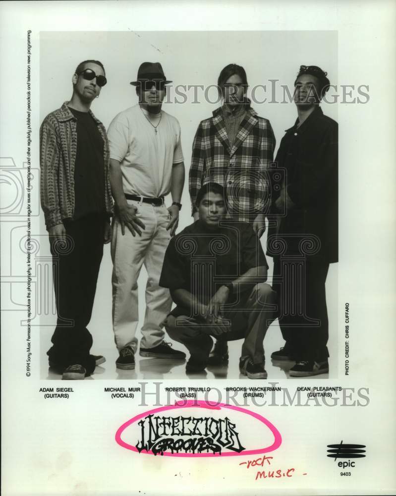 1994 Press Photo Rock Music Group Infectious Grooves - hcp08532- Historic Images