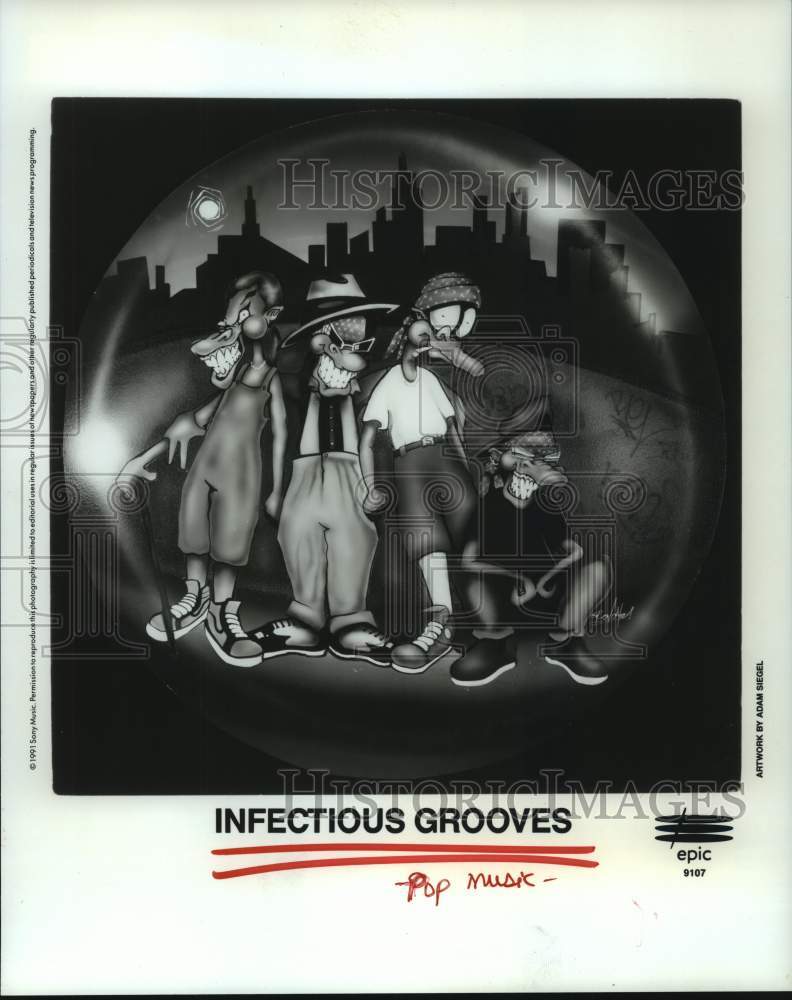 1991 Press Photo Pop group Infectious Grooves - hcp08535- Historic Images