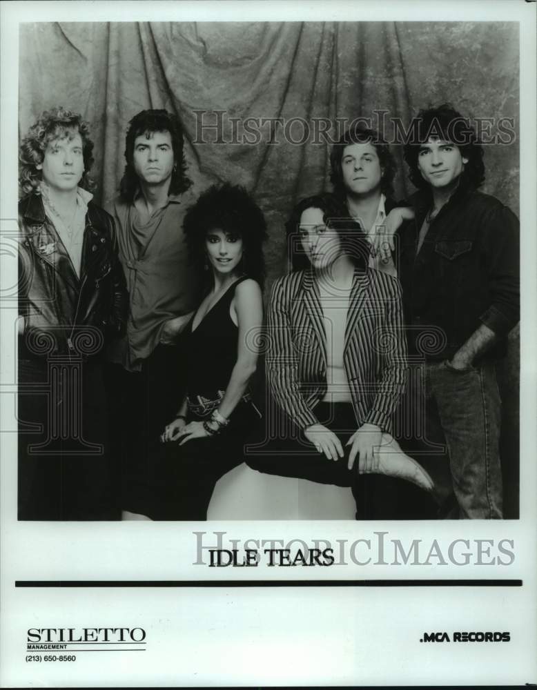 1986 Press Photo Members of the music group Idle Tears - hcp08608- Historic Images