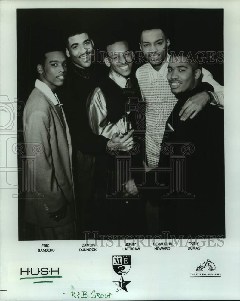 1993 Press Photo Members of the R&amp;B group Hush - hcp08612- Historic Images