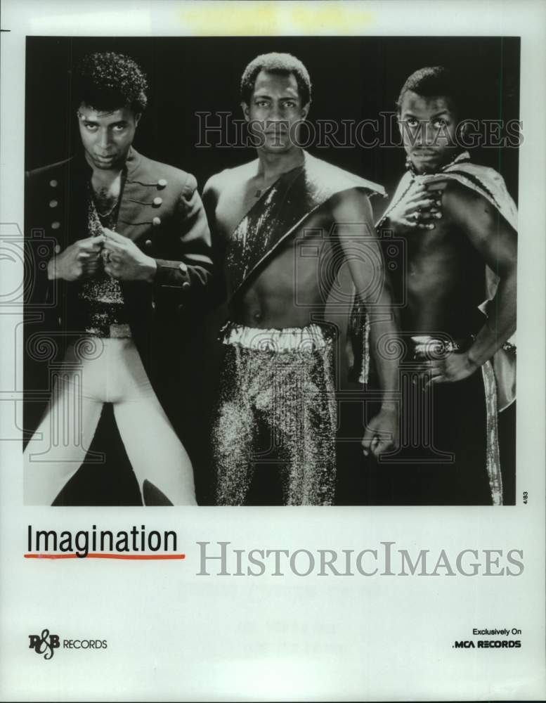 1983 Press Photo Members of the pop music group Imagination - hcp08627- Historic Images