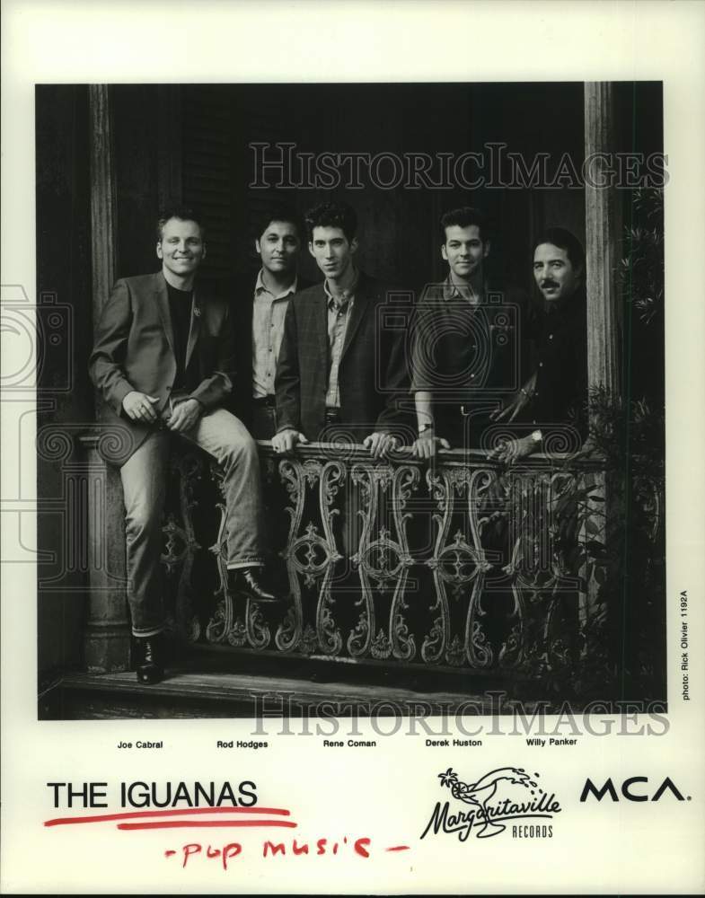 1993 Press Photo Members of the pop music group The Iguanas - hcp08630- Historic Images