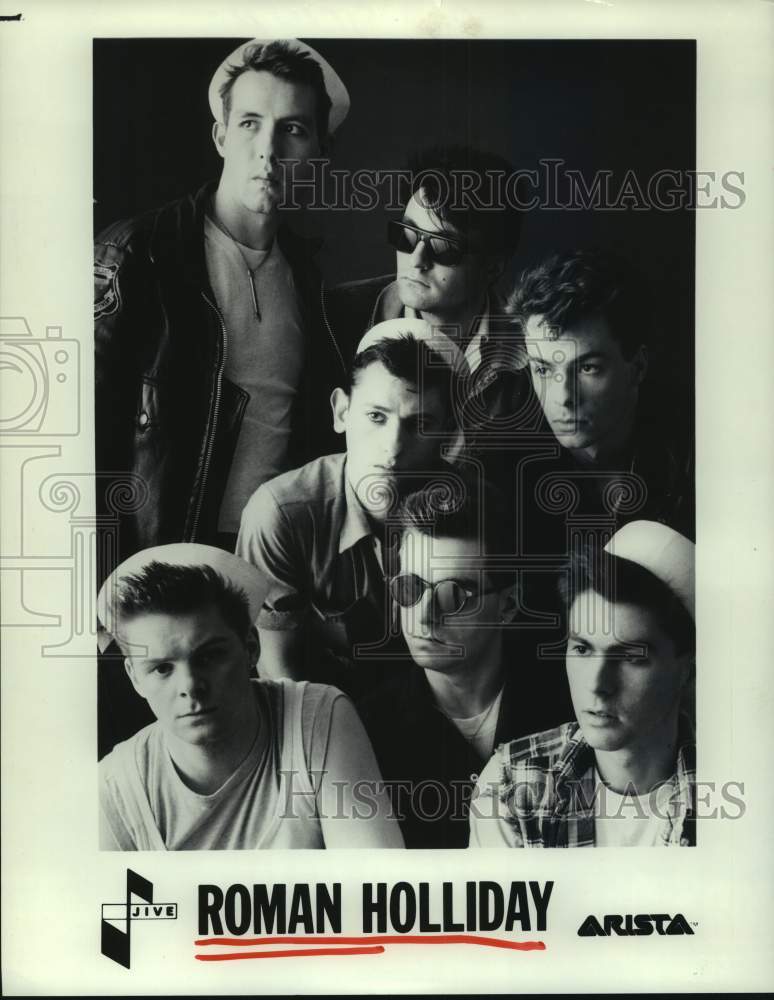 1983 Press Photo Members of the pop music group Roman Holliday - hcp08641- Historic Images