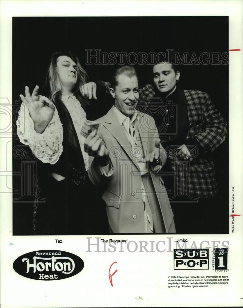 1994 Press Photo Members of the music group Reverend Horton Heat - hcp08642- Historic Images