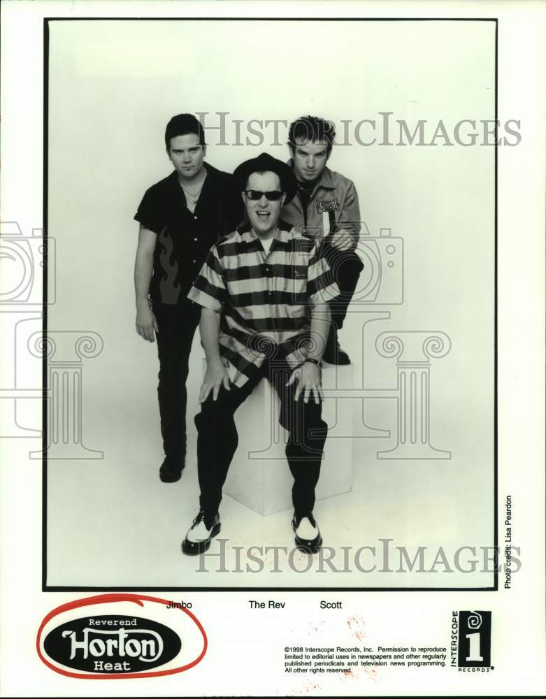 1998 Press Photo Members of the music group Reverend Horton Heat - hcp08643- Historic Images