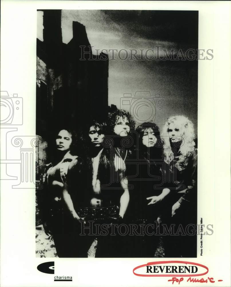 1990 Press Photo Members of the pop music group Reverend - hcp08644- Historic Images