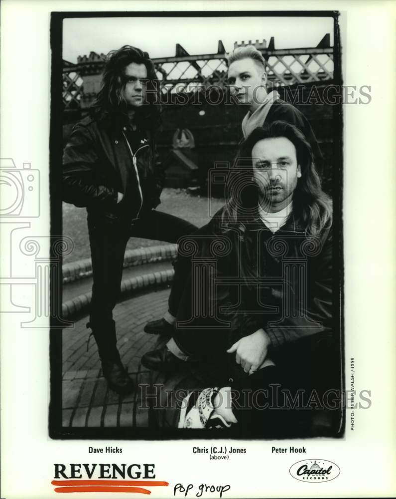 1990 Press Photo Members of the pop music group Revenge - hcp08645- Historic Images