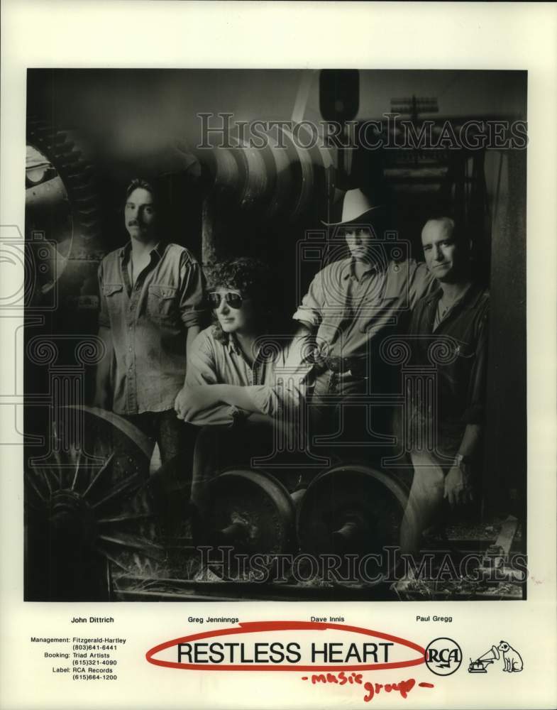 1992 Press Photo Members of the music group Restless Heart - hcp08653- Historic Images